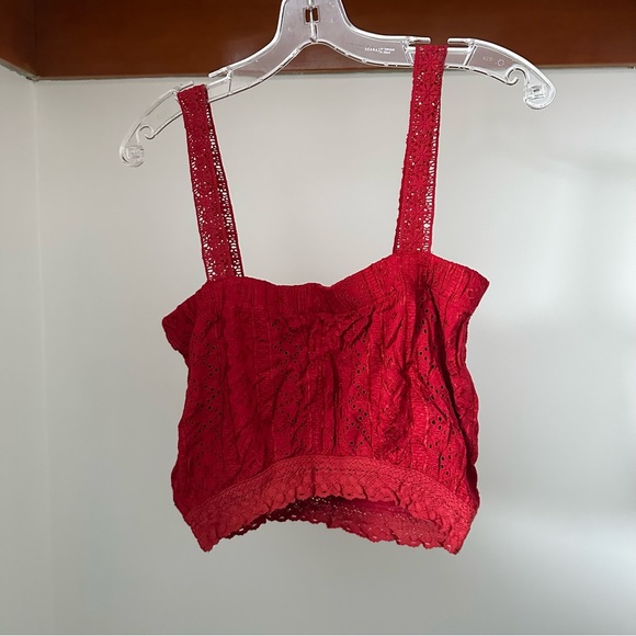 Anthropologie NWT red camisole size medium summer top - Picture 5 of 7